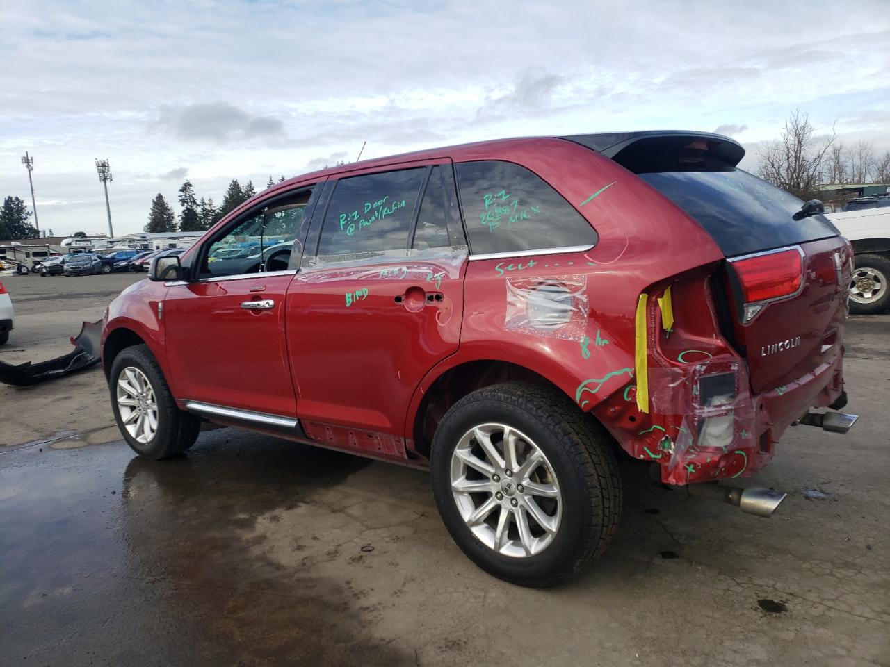 2015 Lincoln MKX VIN 2LMDJ8JK1FBL21937 Copart auction photo, rear end damage thumbnail 2