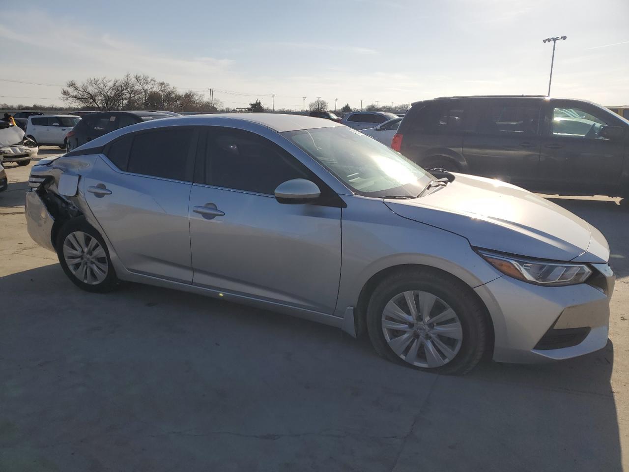 2021 Nissan Sentra VIN 3N1AB8BV2MY246049 Copart auction photo, all over damage thumbnail 4