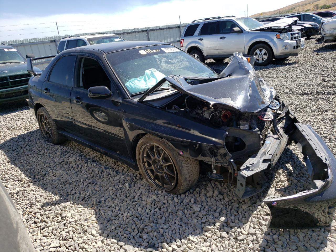 2003 Subaru WRX VIN JF1GD29673G500678 Copart auction photo, front end damage thumbnail 4