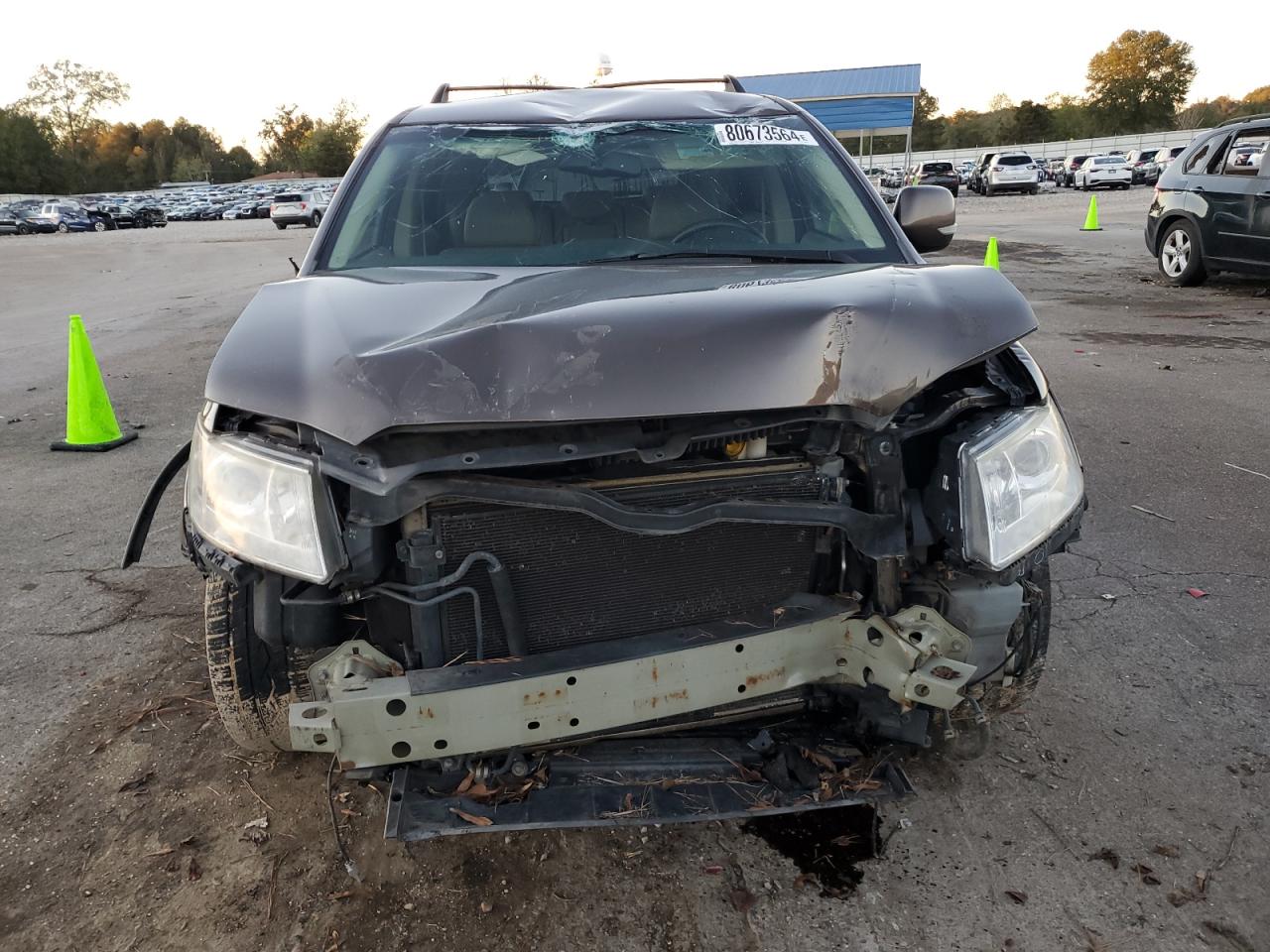 2009 Subaru Tribeca VIN 4S4WX97D994407321 Copart auction photo, front end / top/roof damage thumbnail 5