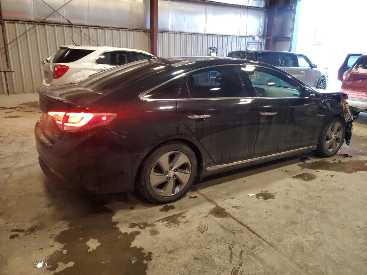 2017 Hyundai Sonata VIN KMHE34L33HA075982 Copart auction photo, front end damage thumbnail 3