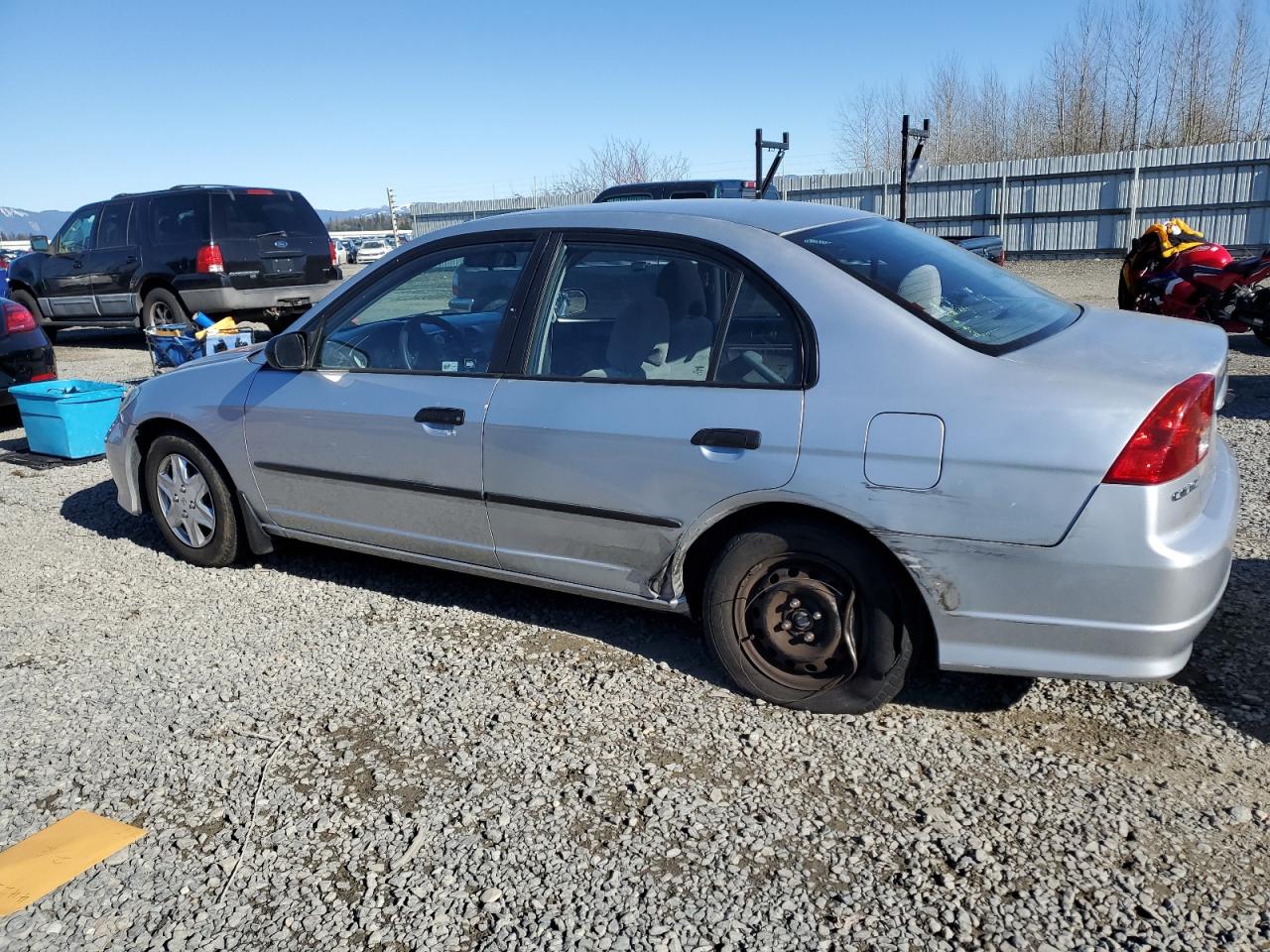 2004 Honda Civic VIN 2HGES16374H938880 Copart auction photo, rear end / side damage thumbnail 2