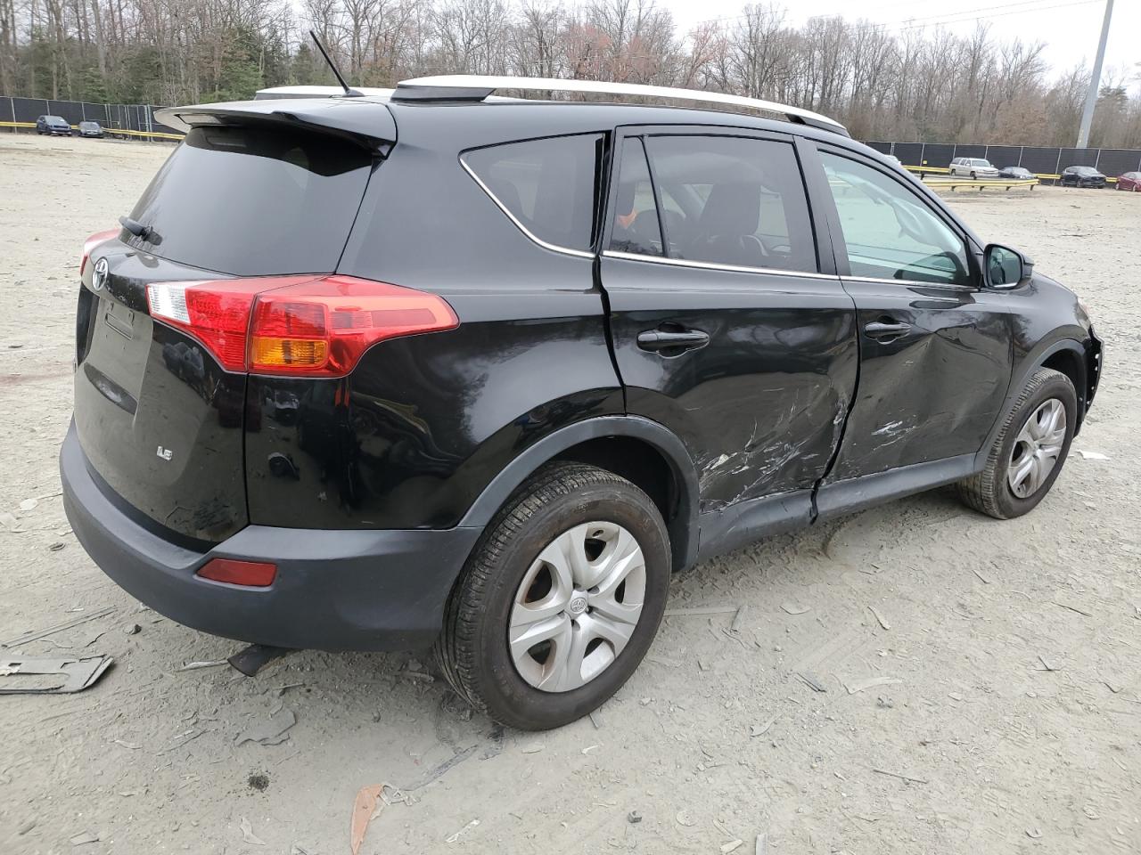 2014 Toyota RAV 4 VIN 2T3ZFREV4EW086575 Copart auction photo, side / front end damage thumbnail 3