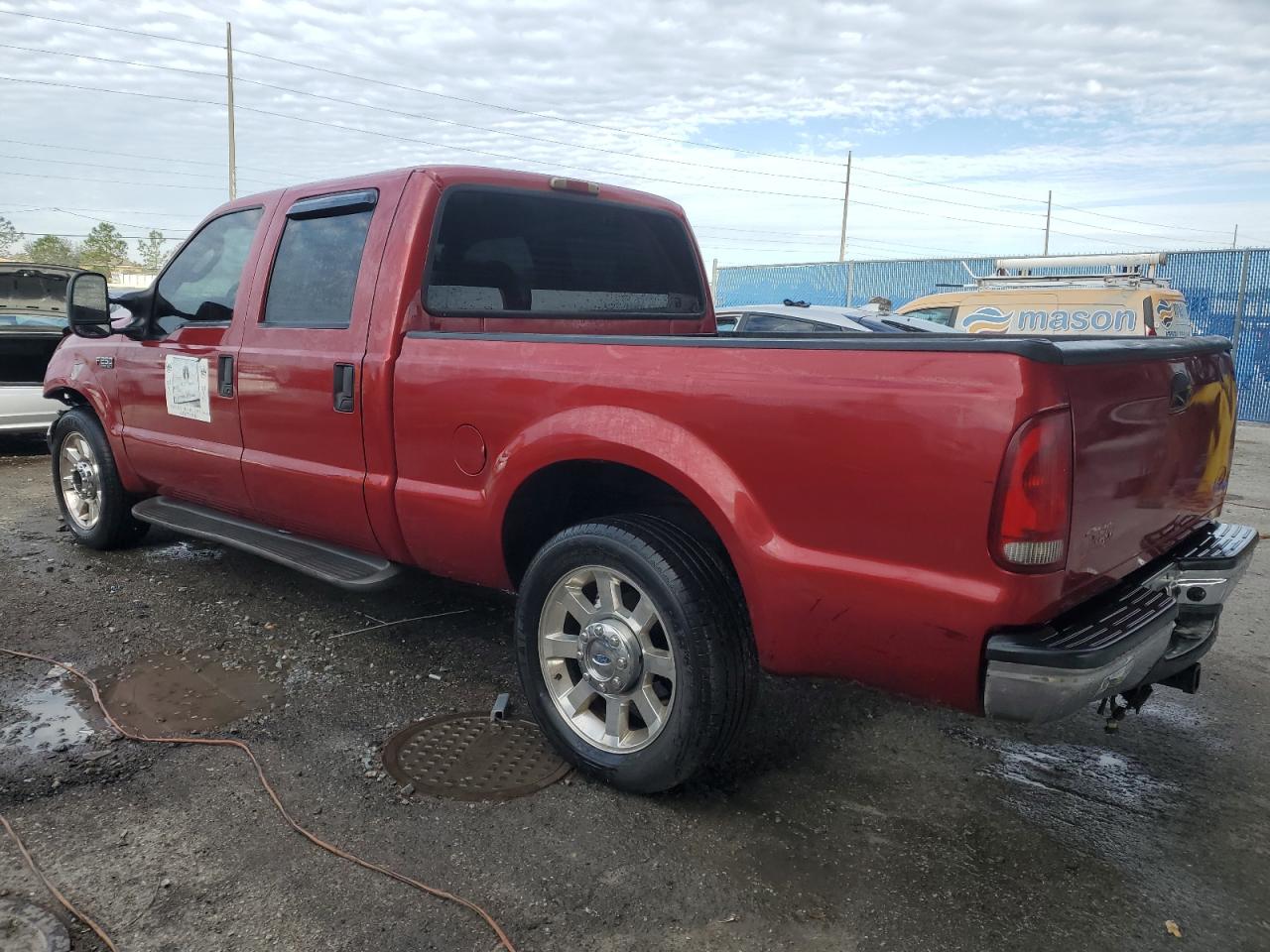 2003 Ford F250 VIN 1FTNW20L13EC22984 Copart auction photo, front end damage thumbnail 2