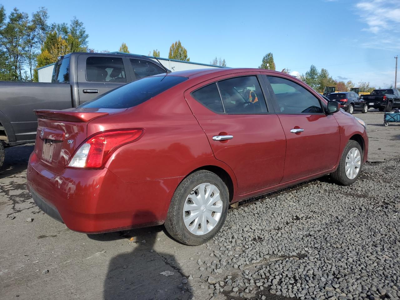 2019 Nissan Versa VIN 3N1CN7AP9KL835235 Copart auction photo, side damage thumbnail 3