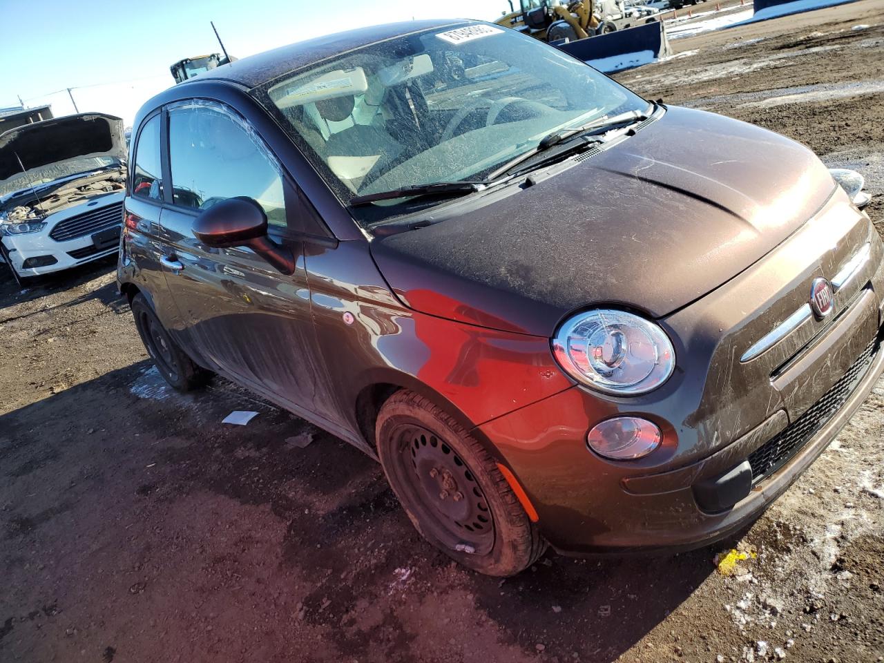 2013 Fiat 500 VIN 3C3CFFAR8DT611239 Copart auction photo, all over damage thumbnail 4