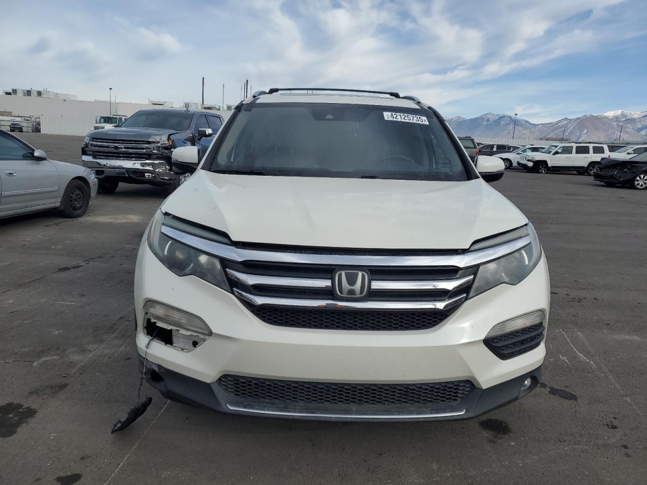 2016 Honda Pilot VIN 5FNYF5H9XGB040180 Copart auction photo, front end damage thumbnail 5