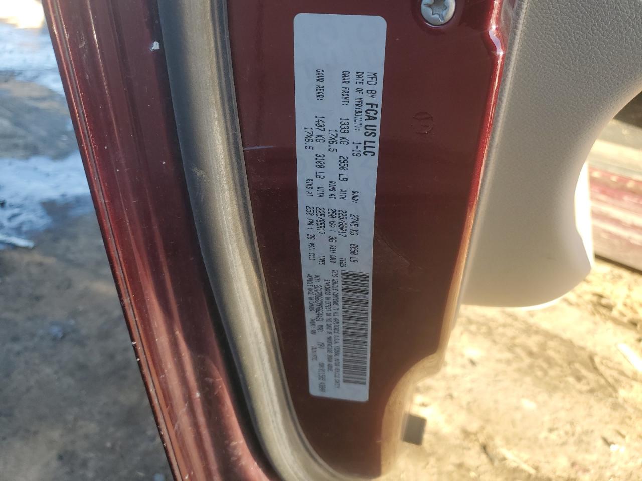 2019 Dodge Caravan VIN 2C4RDGBGXKR624461 Copart auction photo, front end damage thumbnail 14