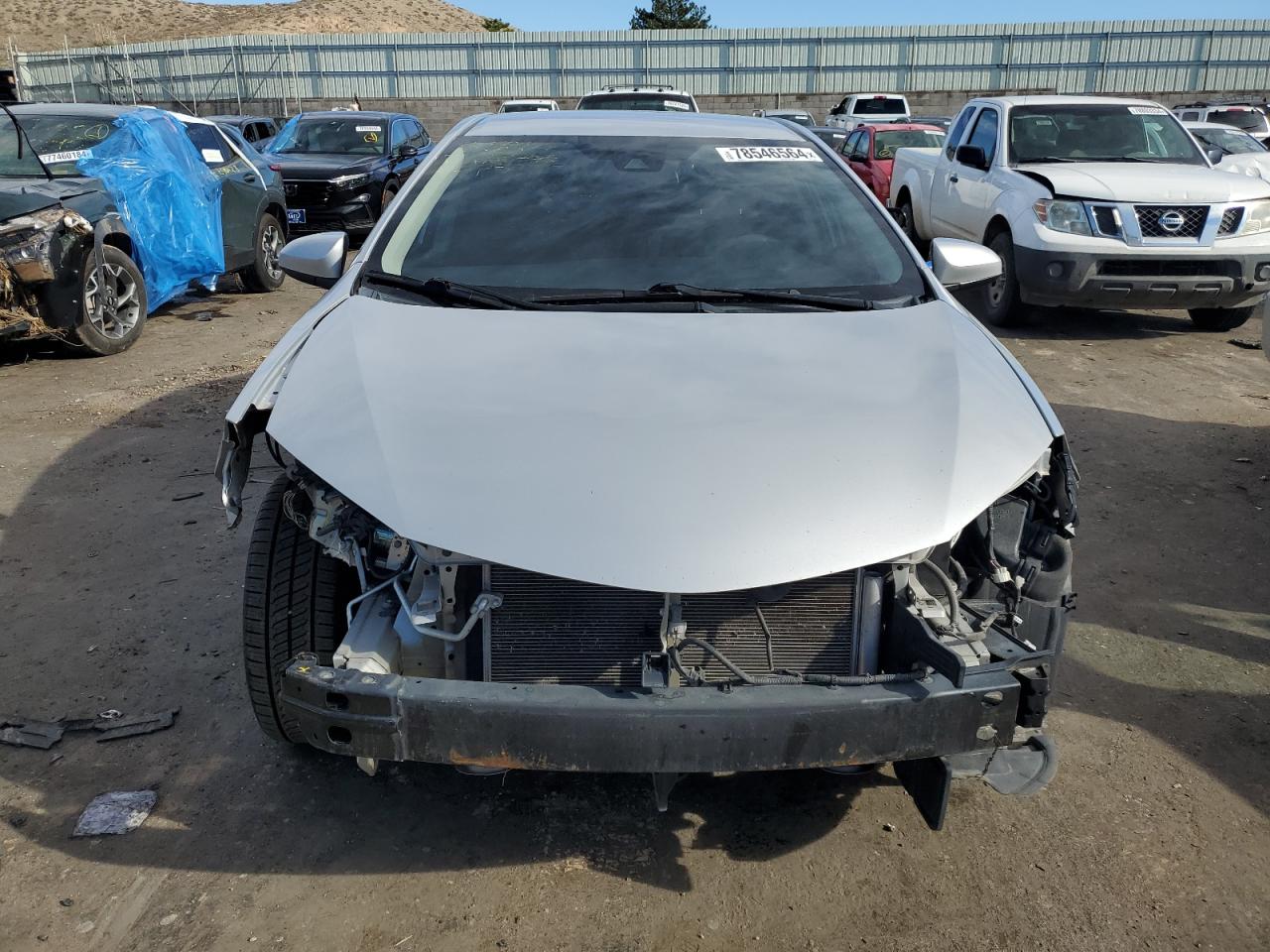 2018 Toyota Corolla VIN 5YFBURHE8JP766308 Copart auction photo, front end damage thumbnail 5
