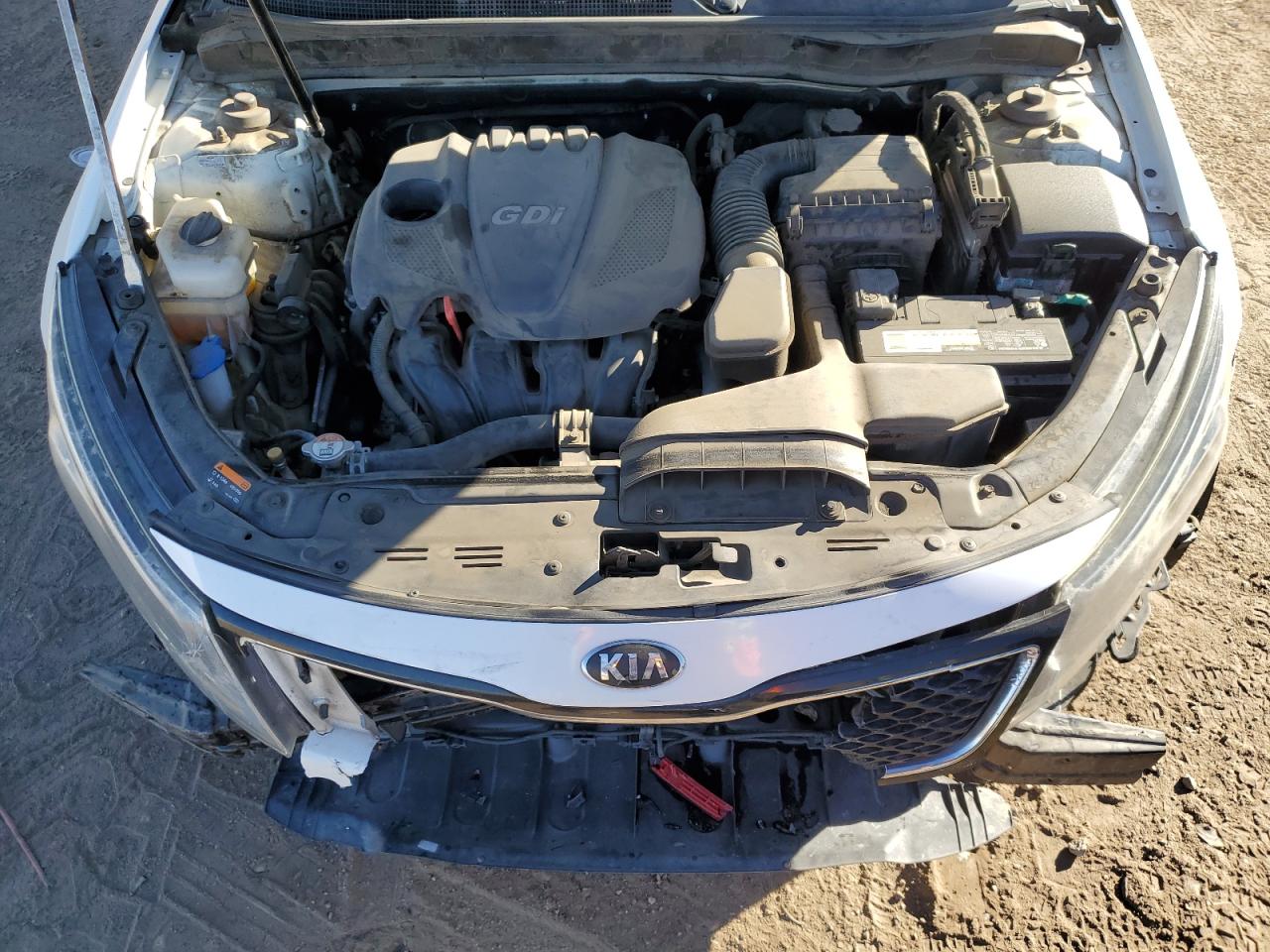 2015 KIA Optima VIN KNAGM4A78F5529971 Copart auction photo, front end damage thumbnail 11