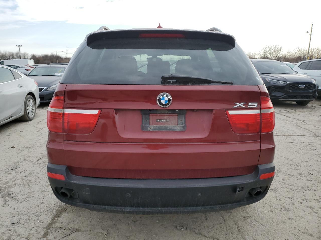 2009 BMW X5 VIN 5UXFE43599L262006 Copart auction photo, side / front end damage thumbnail 6