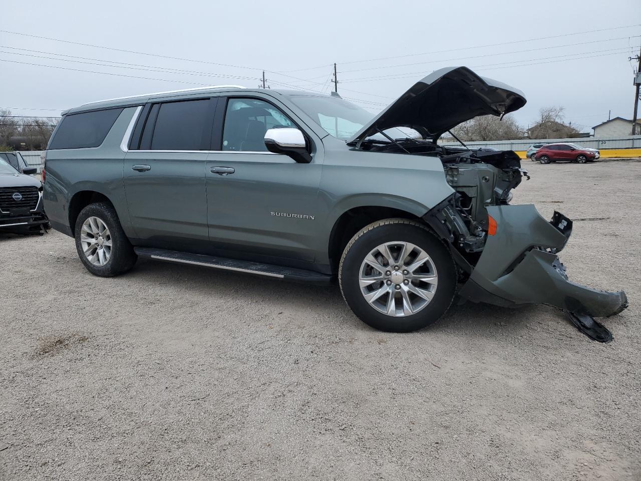 2023 Chevrolet Suburban VIN 1GNSCFKD8PR476982 Copart auction photo, front end damage thumbnail 4
