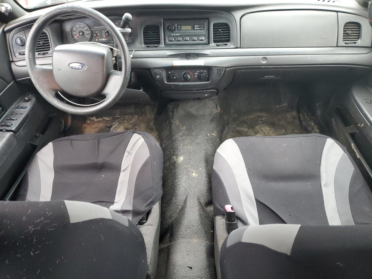 2009 Ford Crown Victoria VIN 2FAHP71V69X125929 Copart auction photo, front end / side damage thumbnail 8