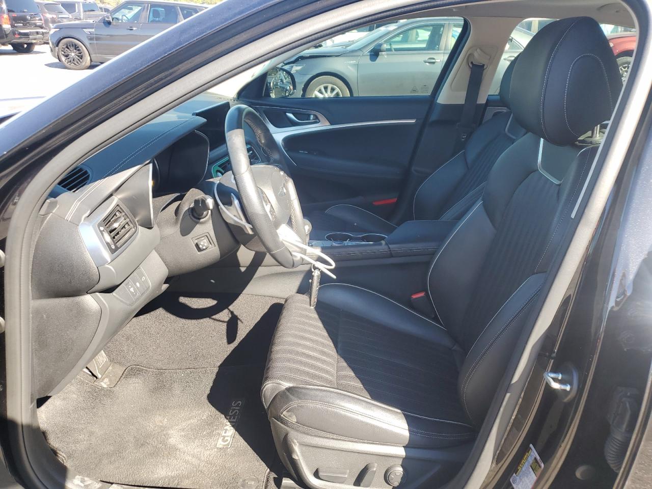 2022 Genesis G70 VIN KMTG34TA5NU090183 Copart auction photo, rear end damage thumbnail 7