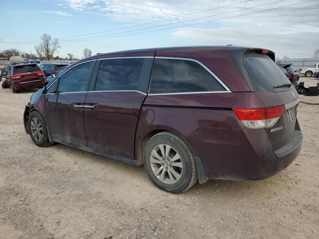 2015 Honda Odyssey VIN 5FNRL5H63FB041270 Copart auction photo, front end / side damage thumbnail 2