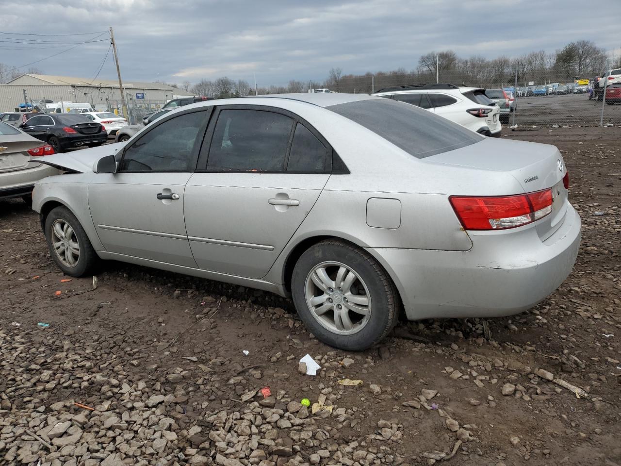 2006 Hyundai Sonata VIN KMHET46C96A110095 Copart auction photo, front end / side damage thumbnail 2