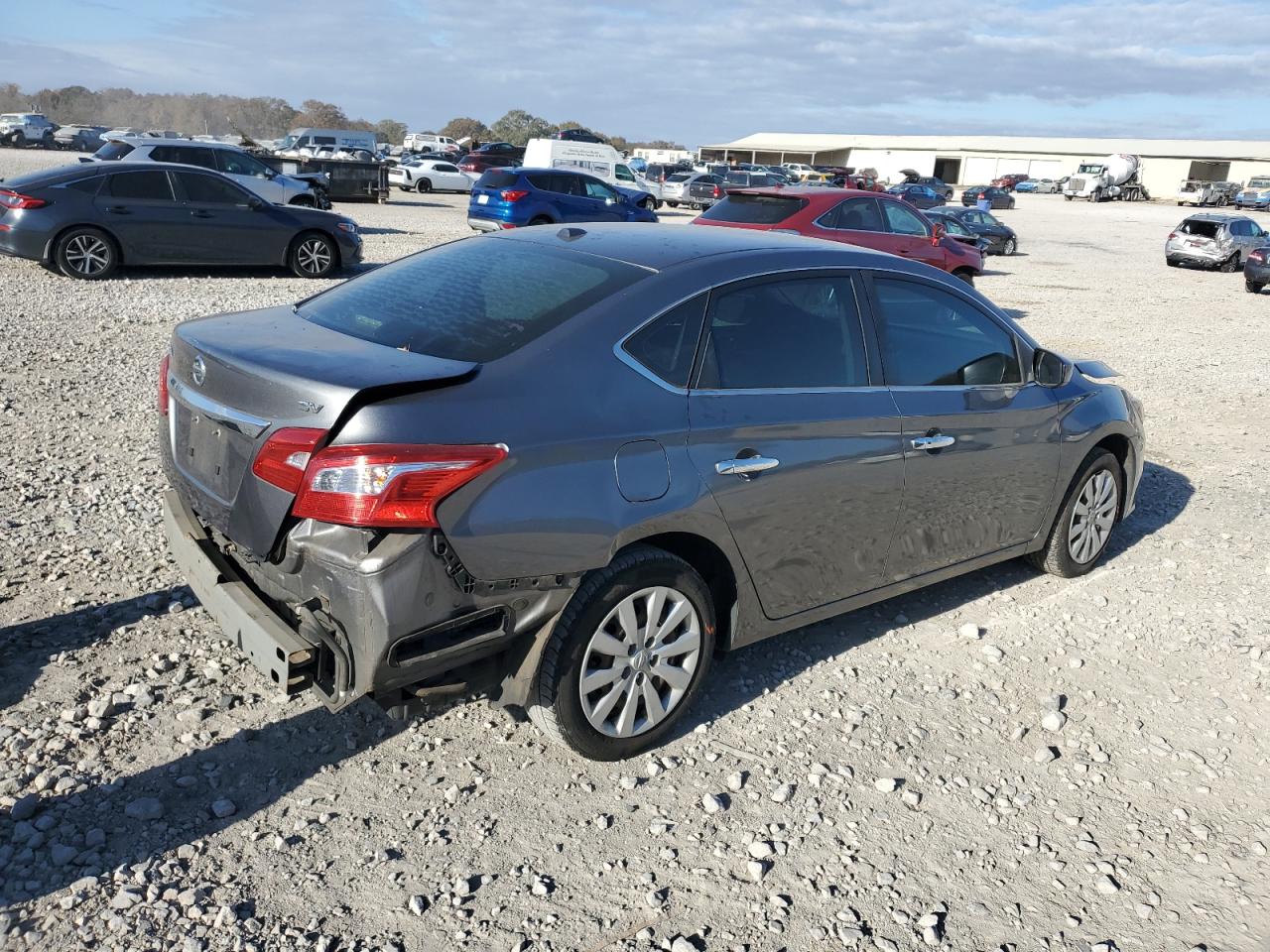 2017 Nissan Sentra VIN 3N1AB7AP2HY351774 Copart auction photo, rear end damage thumbnail 3