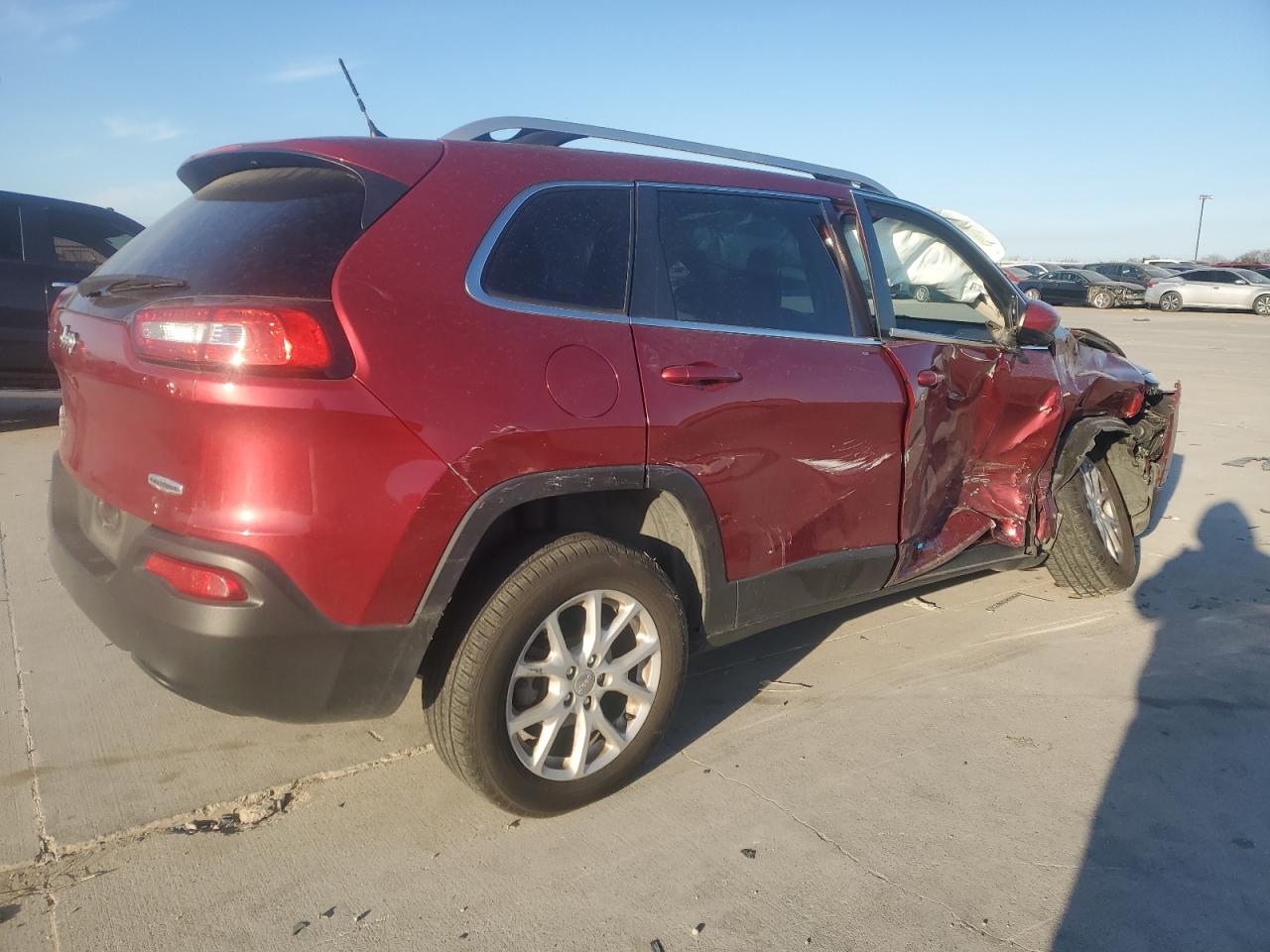 2015 Jeep Grand Cherokee VIN 1C4PJLCB9FW730652 Copart auction photo, front end / hail damage thumbnail 3
