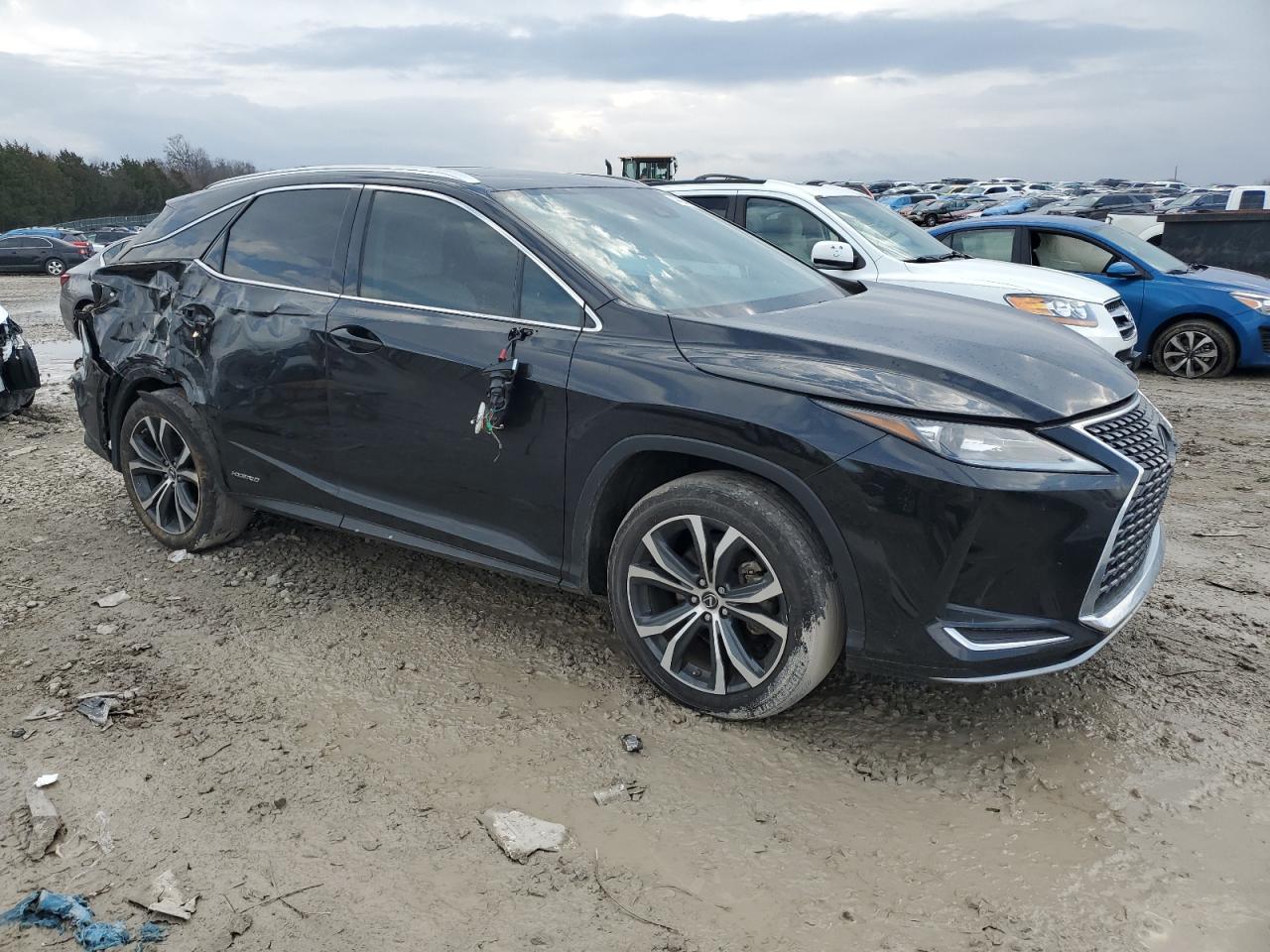 2021 Lexus RX VIN 2T2HGMDA0MC063079 Copart auction photo, side damage thumbnail 4
