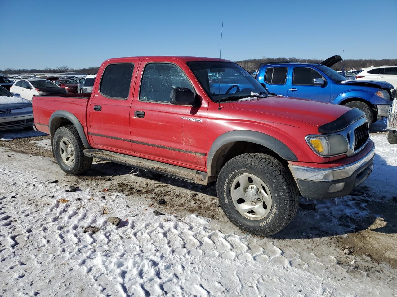 2001 Toyota Tacoma VIN 5TEHN72N71Z740698 Copart auction photo, undercarriage damage thumbnail 4