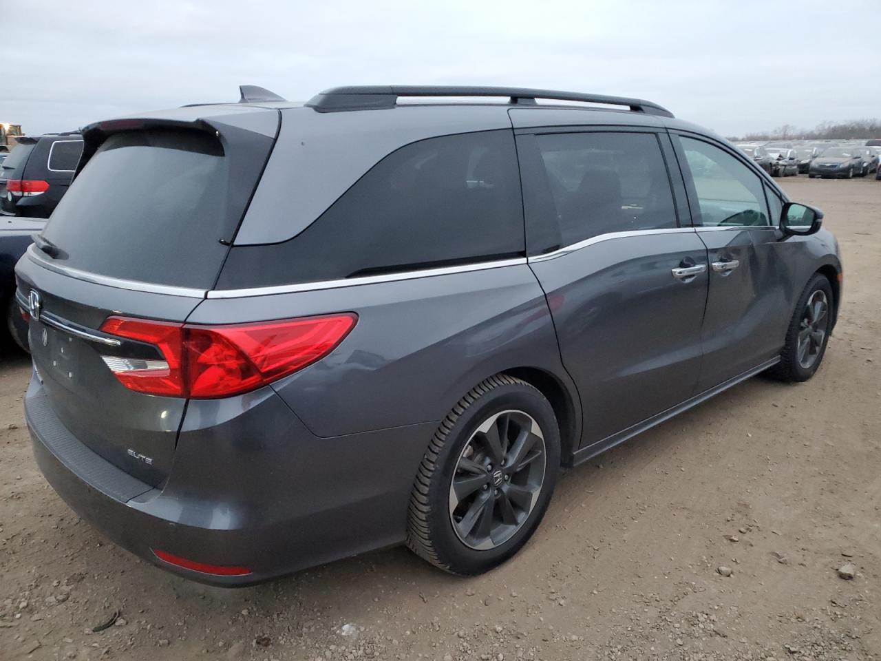 2022 Honda Odyssey VIN 5FNRL6H96NB043738 Copart auction photo, front end damage thumbnail 3