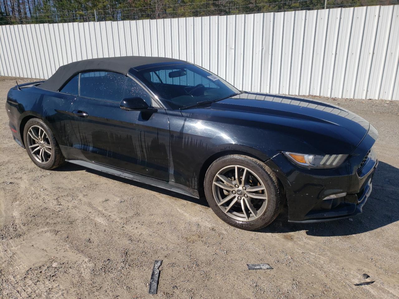 2017 Ford Mustang VIN 1FATP8UH4H5295793 Copart auction photo, front end / side damage thumbnail 4