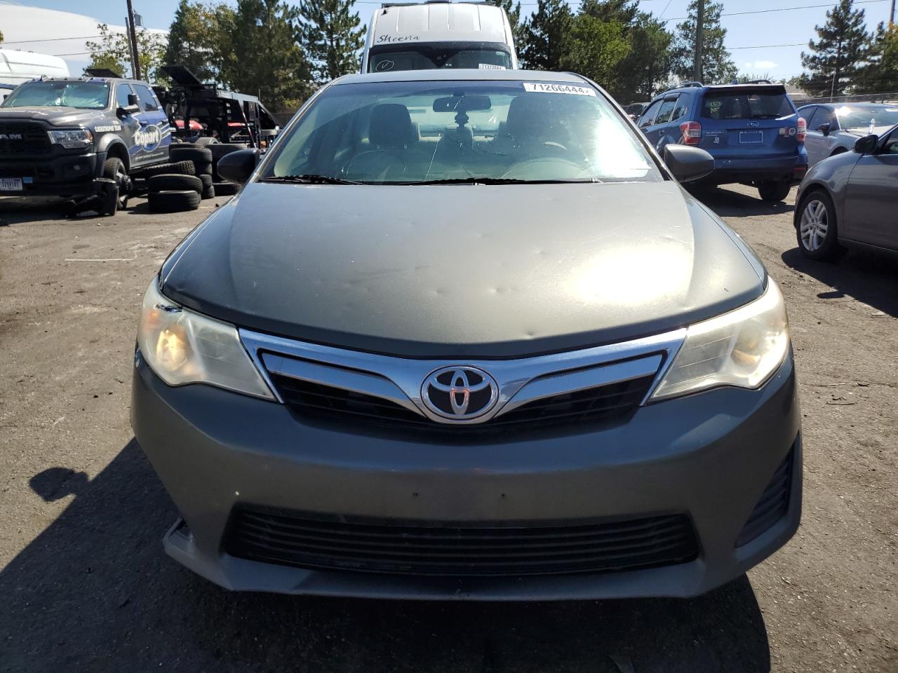 2012 Toyota Camry VIN 4T4BF1FK2CR241711 Copart auction photo, hail damage thumbnail 5