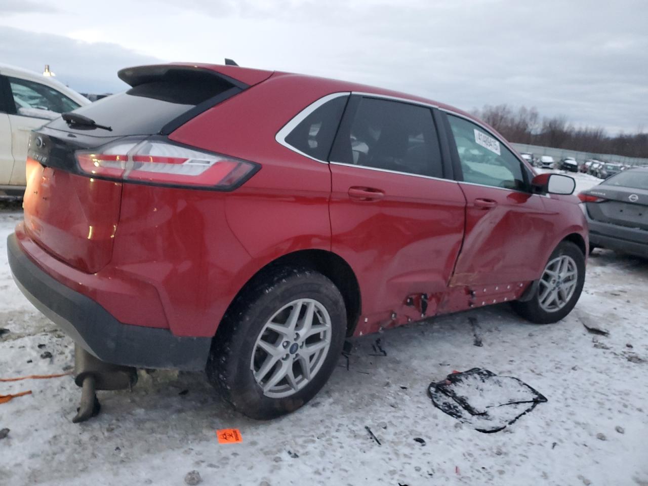 2021 Ford Edge VIN 2FMPK3J96MBA65183 Copart auction photo, all over damage thumbnail 3