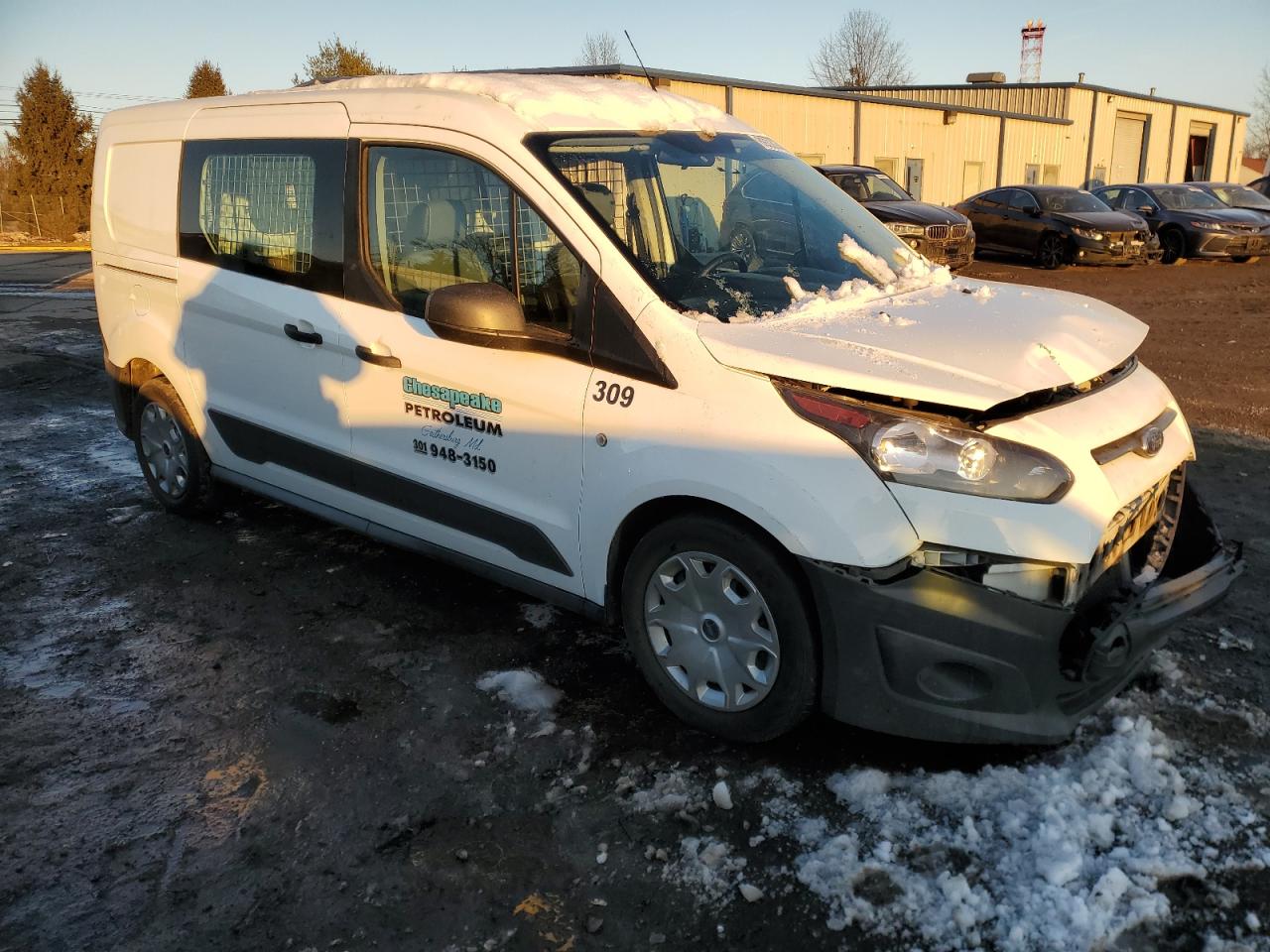 2017 Ford Transit VIN NM0LS7E73H1335052 Copart auction photo, front end / undercarriage damage thumbnail 4