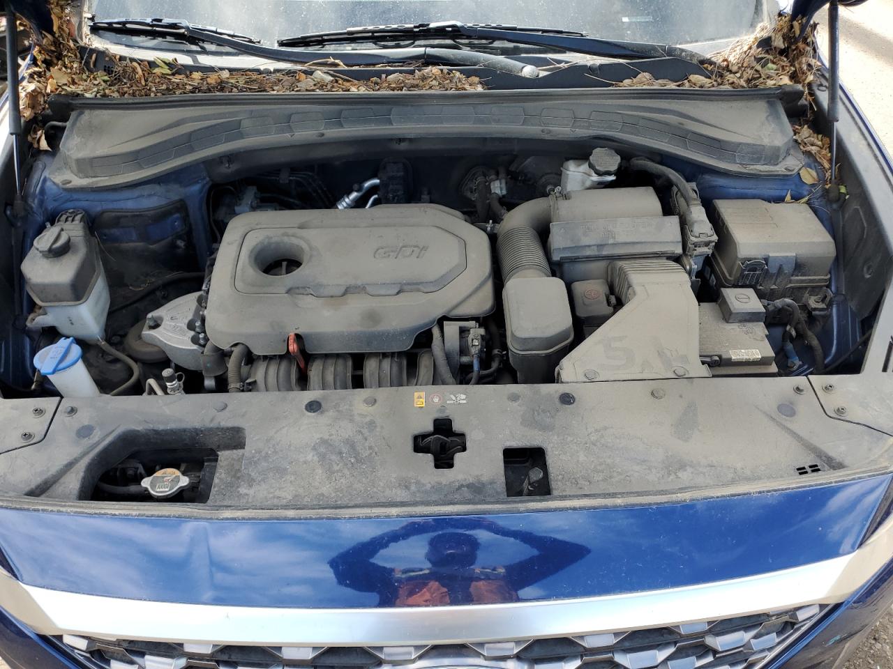 2019 Hyundai Santa Fe VIN 5NMS2CAD0KH117084 Copart auction photo, all over damage thumbnail 11