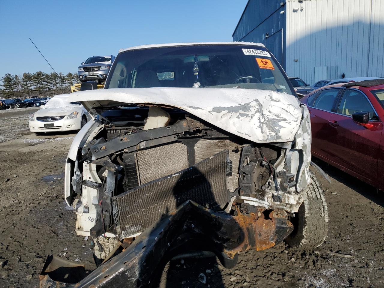 2007 Chevrolet Express VIN 1GCGG29V771139891 Copart auction photo, front end / side damage thumbnail 5