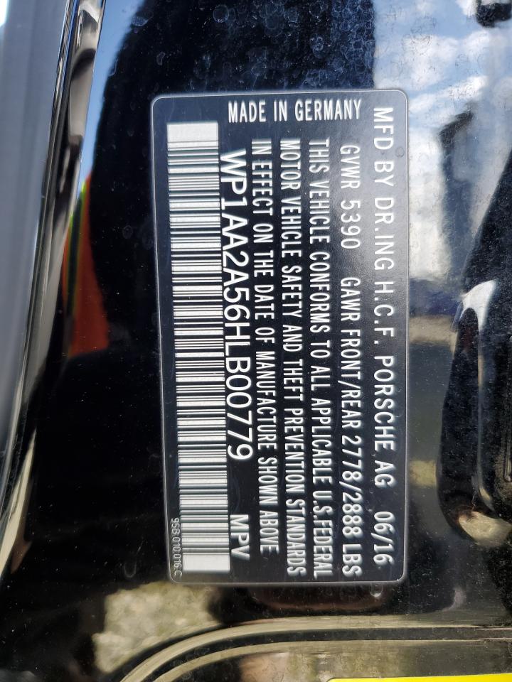 2017 Porsche Macan VIN WP1AA2A56HLB00779 Copart auction photo, front end / side damage thumbnail 14