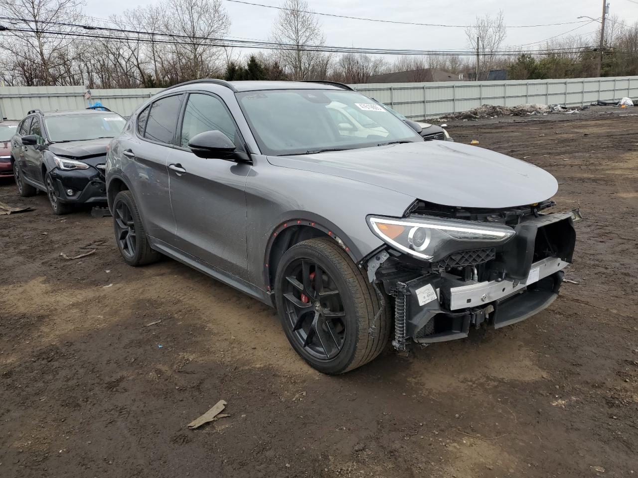 2020 Alfa Romeo Stelvio VIN ZASPAKAN6L7C95545 Copart auction photo, front end damage thumbnail 4