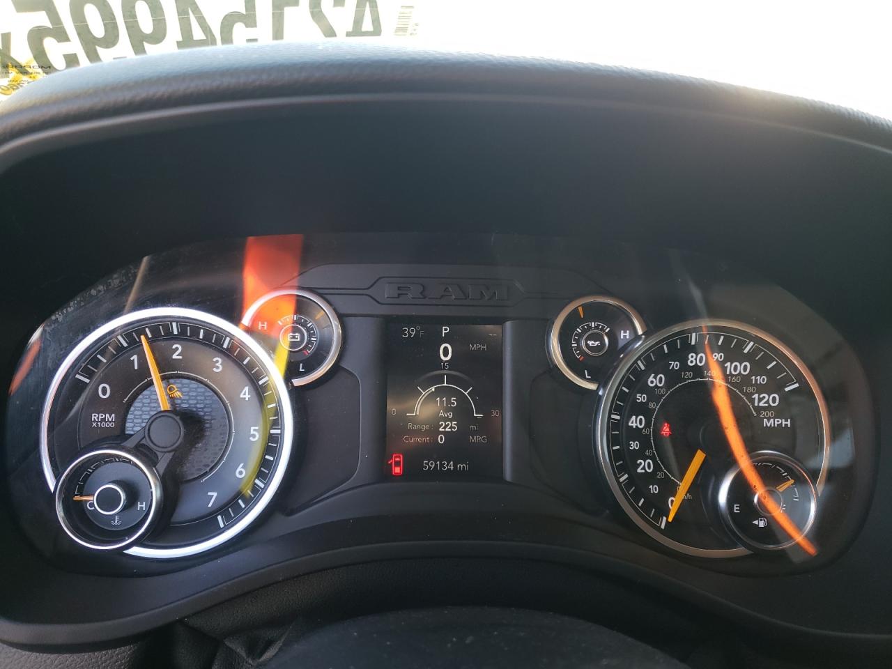 2019 RAM 1500 VIN 1C6RREFT4KN650894 Copart auction photo, rear end damage thumbnail 9