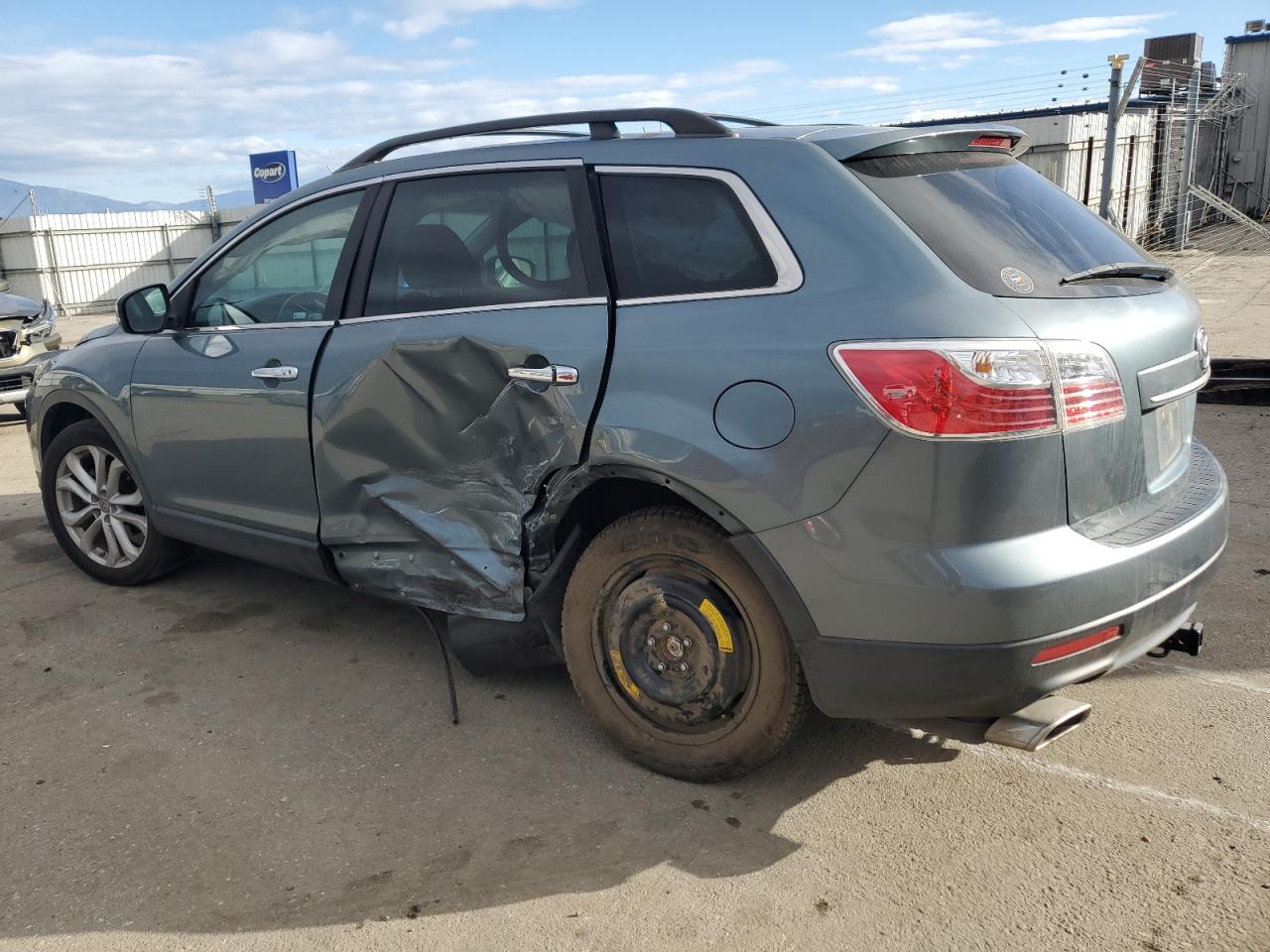 2012 Mazda CX-9 VIN JM3TB3DV7C0356374 Copart auction photo, side damage thumbnail 2