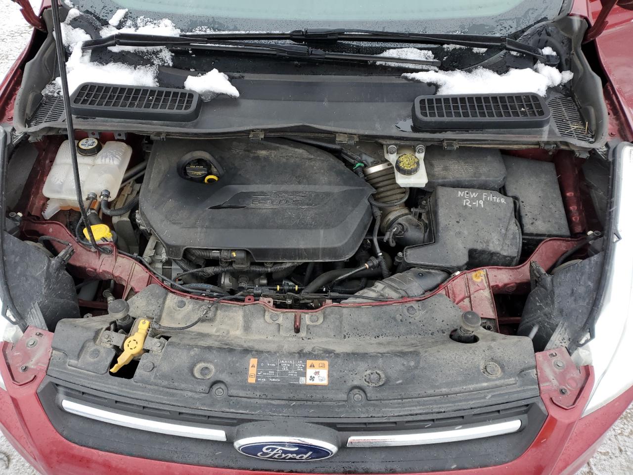 2014 Ford Escape VIN 1FMCU0GX2EUD49693 Copart auction photo, rear end damage thumbnail 11