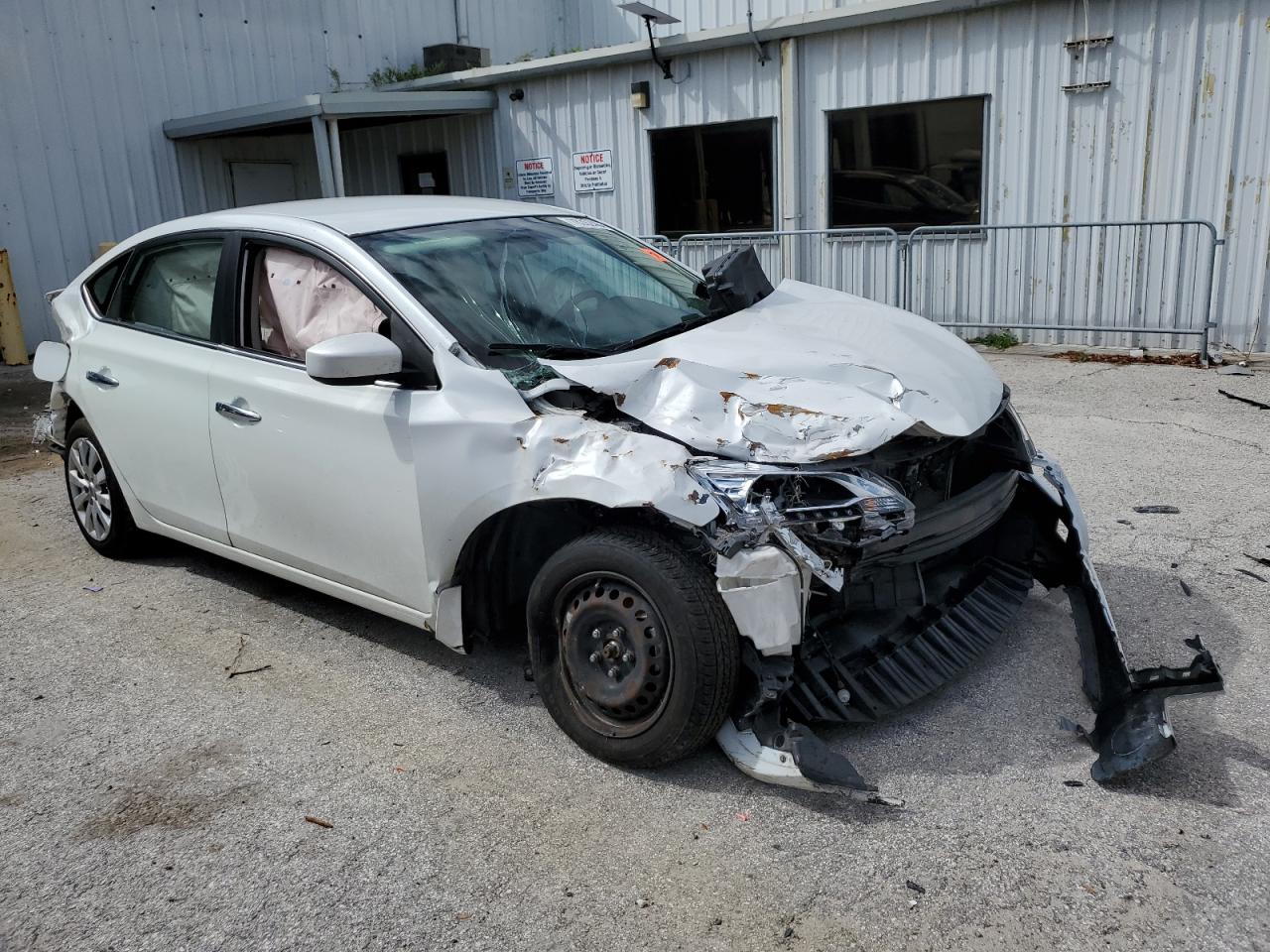2015 Nissan Sentra VIN 3N1AB7AP5FY230847 Copart auction photo, all over damage thumbnail 4