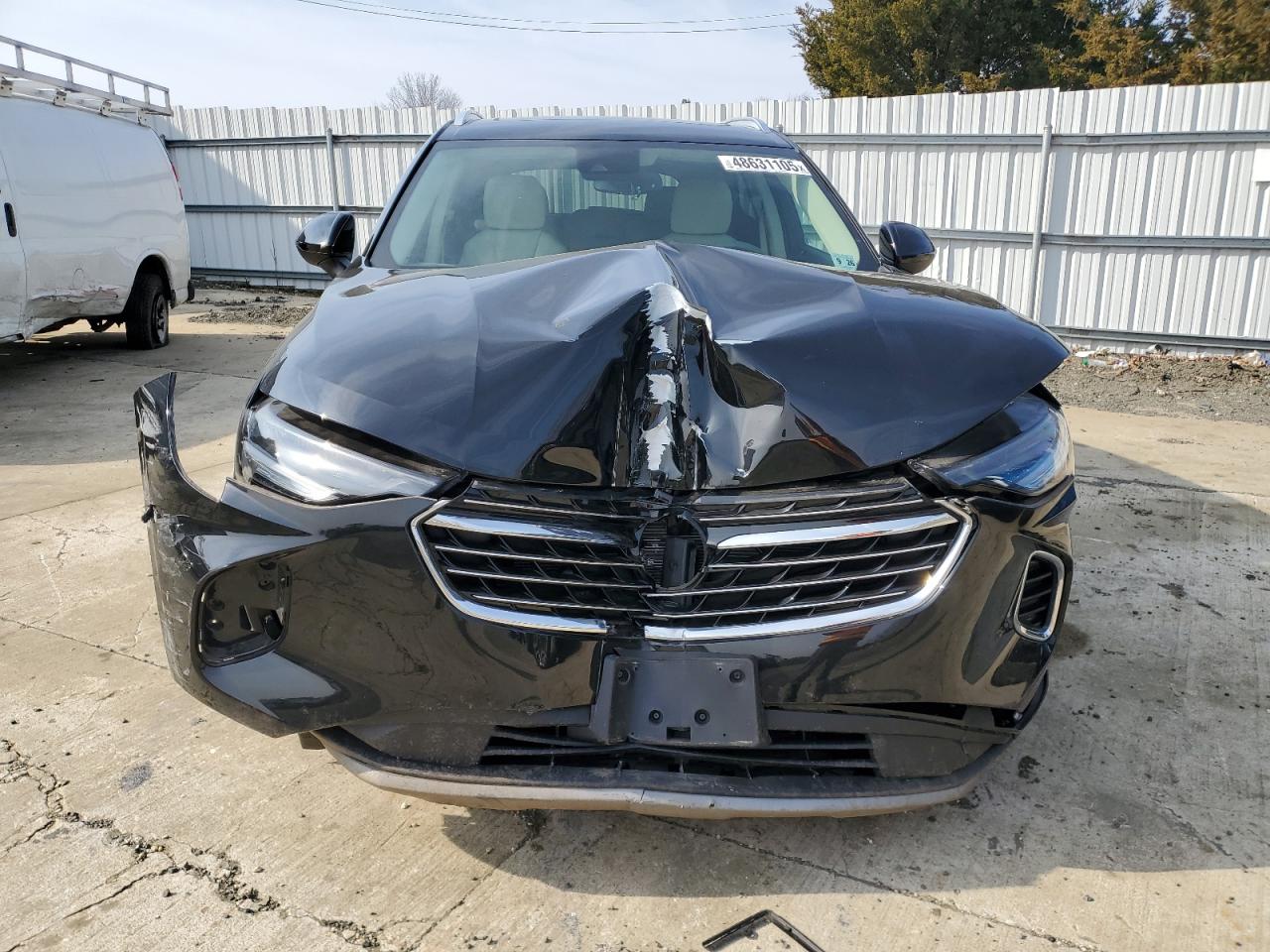 2021 Buick Envision VIN LRBFZPR41MD112897 Copart auction photo, front end / side damage thumbnail 5