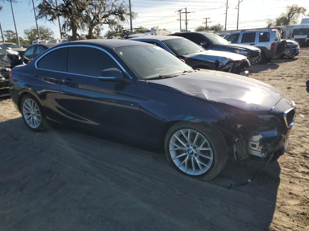2016 BMW 2er VIN WBA1G9C53GV599143 Copart auction photo, front end damage thumbnail 4