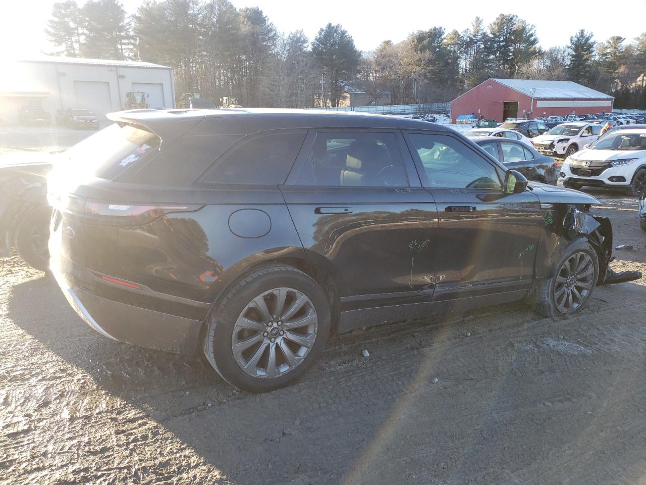 2018 Land Rover Range Rover VIN SALYL2RX4JA714871 Copart auction photo, front end / side damage thumbnail 3