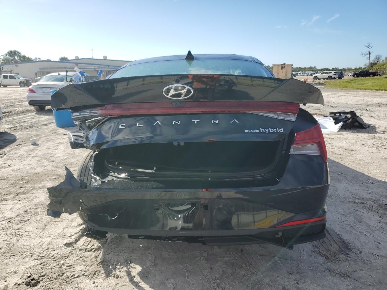 2023 Hyundai Elantra VIN KMHLM4AJ8PU085684 Copart auction photo, rear end / side damage thumbnail 6