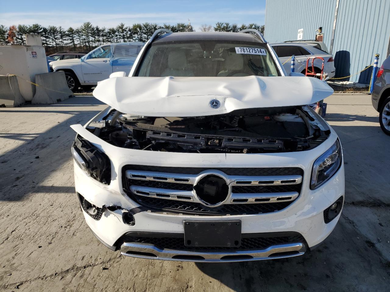 2021 Mercedes-Benz GLB VIN W1N4M4HB8MW111281 Copart auction photo, front end damage thumbnail 5