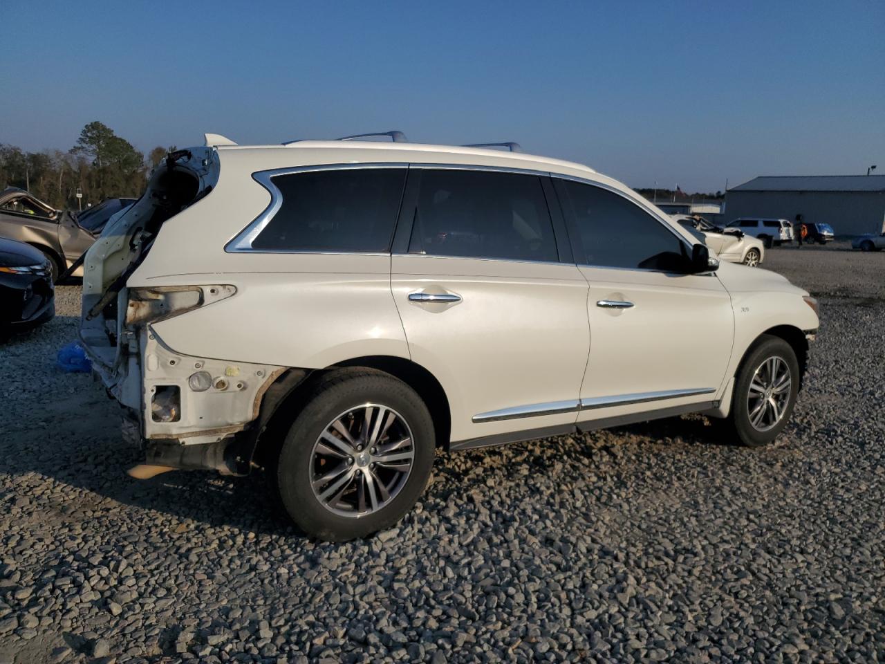 2017 Infiniti QX60 VIN 5N1DL0MN9HC508648 Copart auction photo, front end / rear end damage thumbnail 3