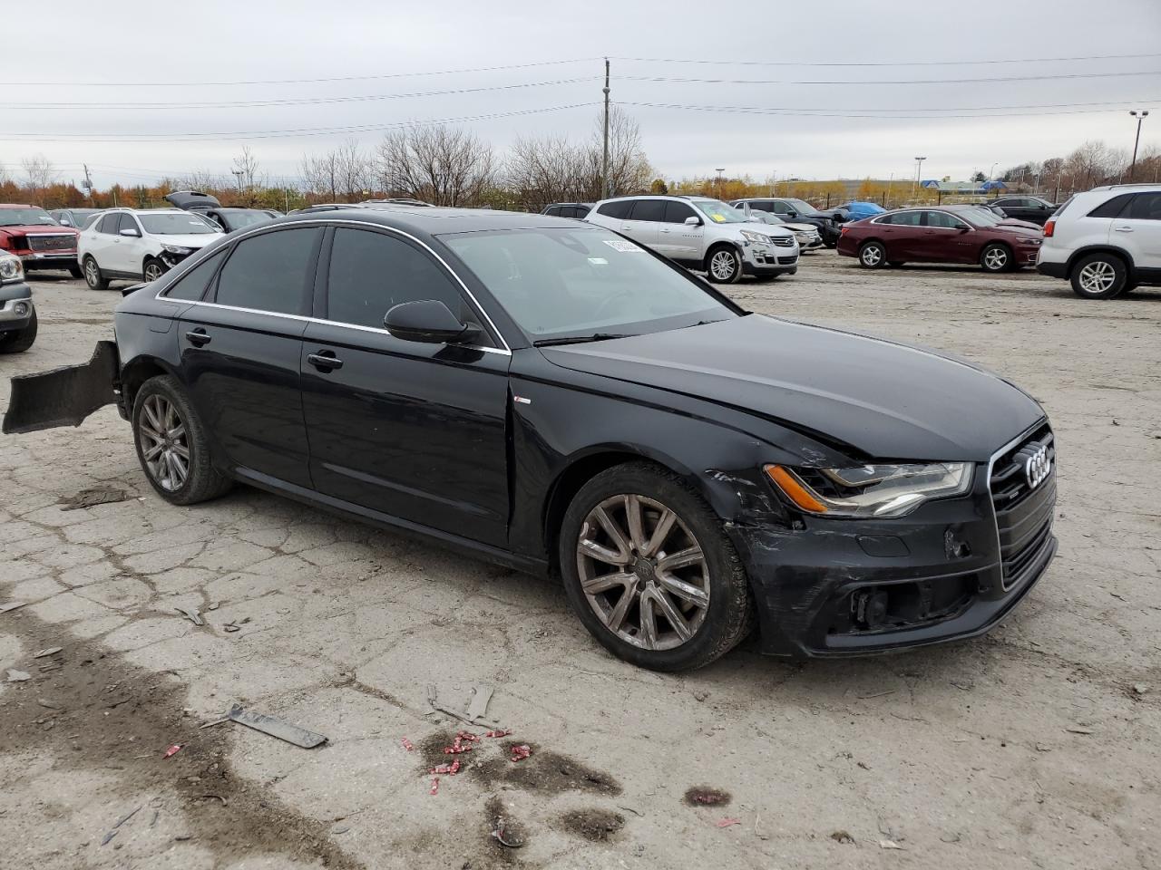 2014 Audi A6 VIN WAUHMAFC6EN018850 Copart auction photo, rear end / front end damage thumbnail 4