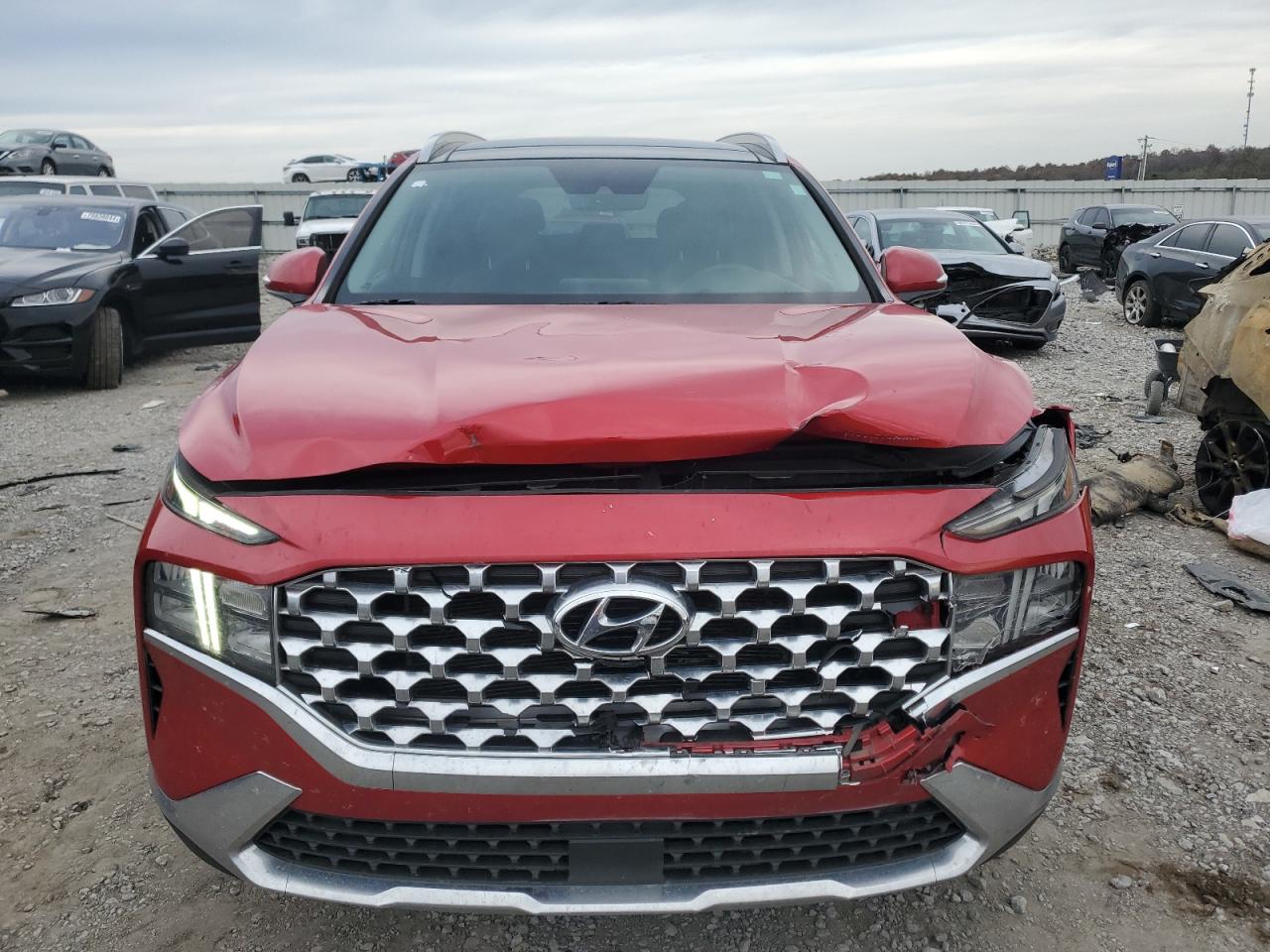 2022 Hyundai Santa Fe VIN 5NMS3DAJ4NH456069 Copart auction photo, front end / minor dent/scratches damage thumbnail 5