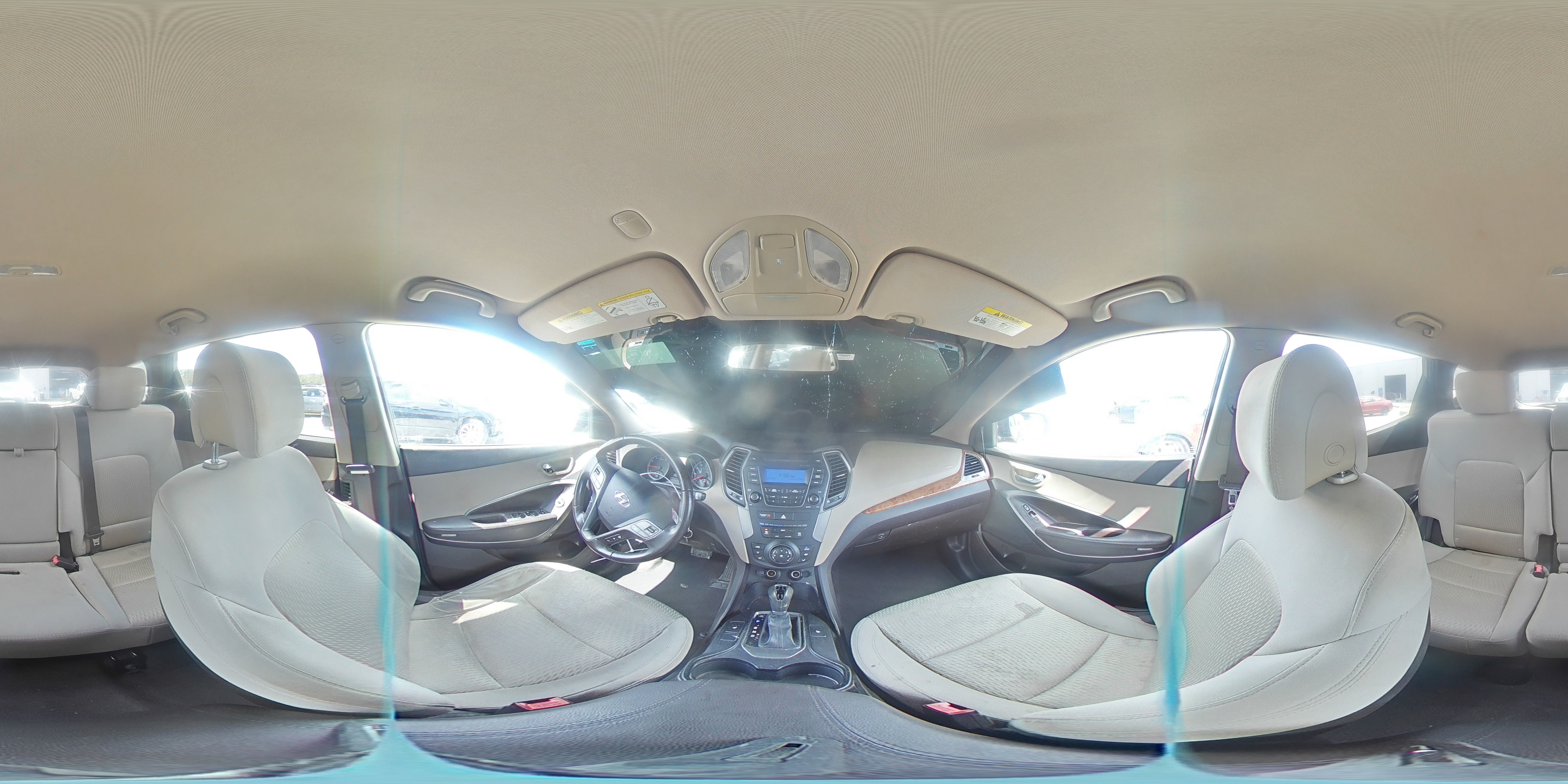 2013 Hyundai Santa Fe VIN 5XYZU3LB8DG020667 Copart auction photo, front end / minor dent/scratches damage thumbnail 16