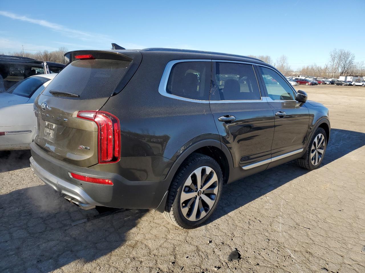 2021 KIA Telluride VIN 5XYP6DHC9MG103954 Copart auction photo, hail damage thumbnail 3