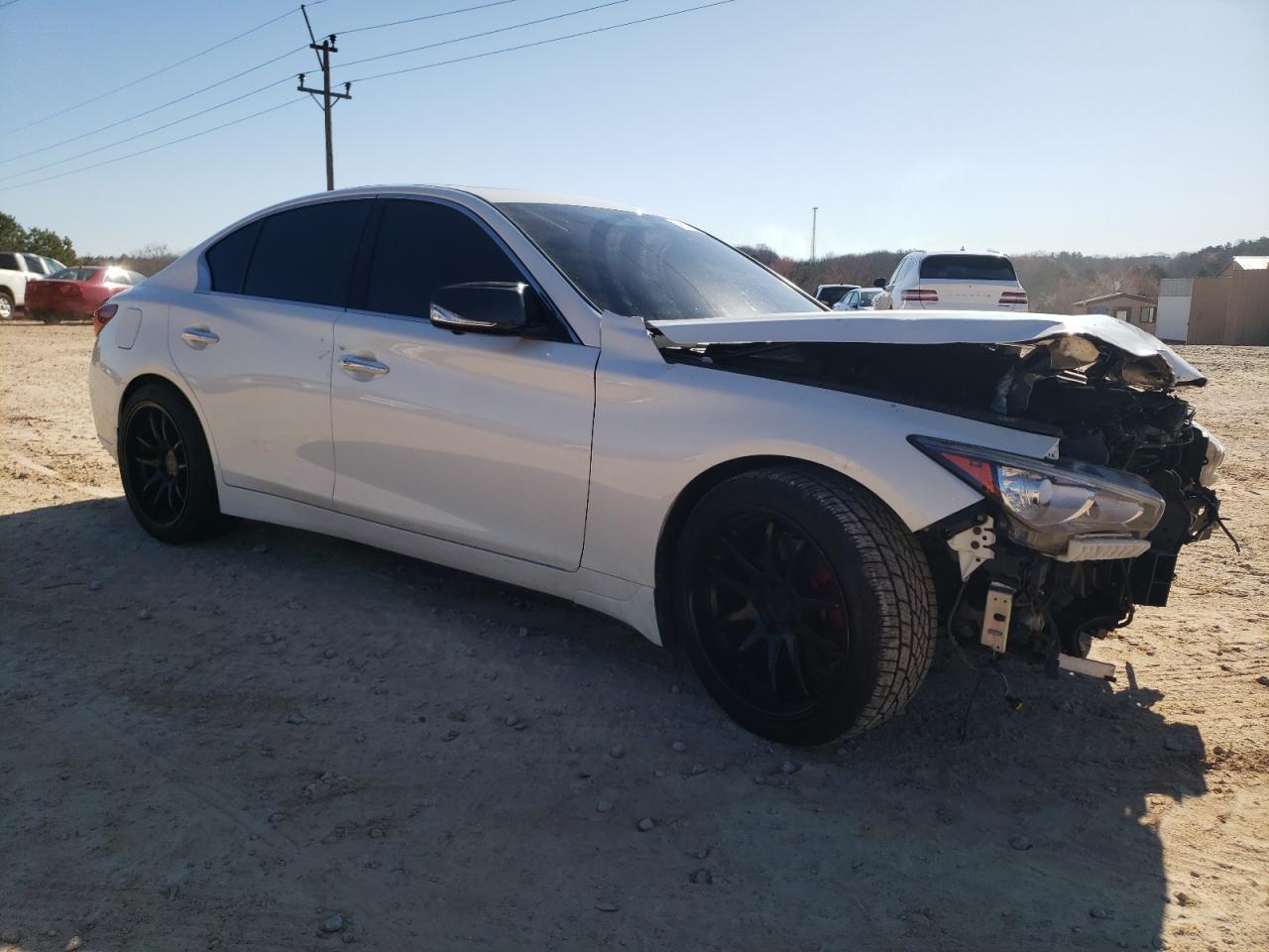 2021 Infiniti Q50 VIN JN1EV7CP2MM701522 Copart auction photo, front end damage thumbnail 4