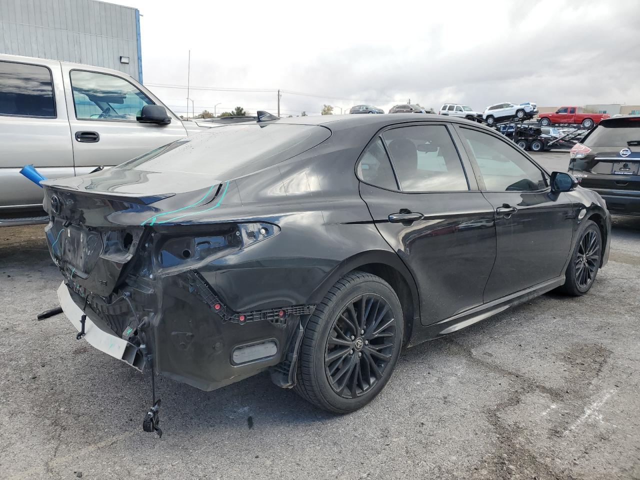 2022 Toyota Camry VIN 4T1G31AK4NU035129 Copart auction photo, rear end / side damage thumbnail 3