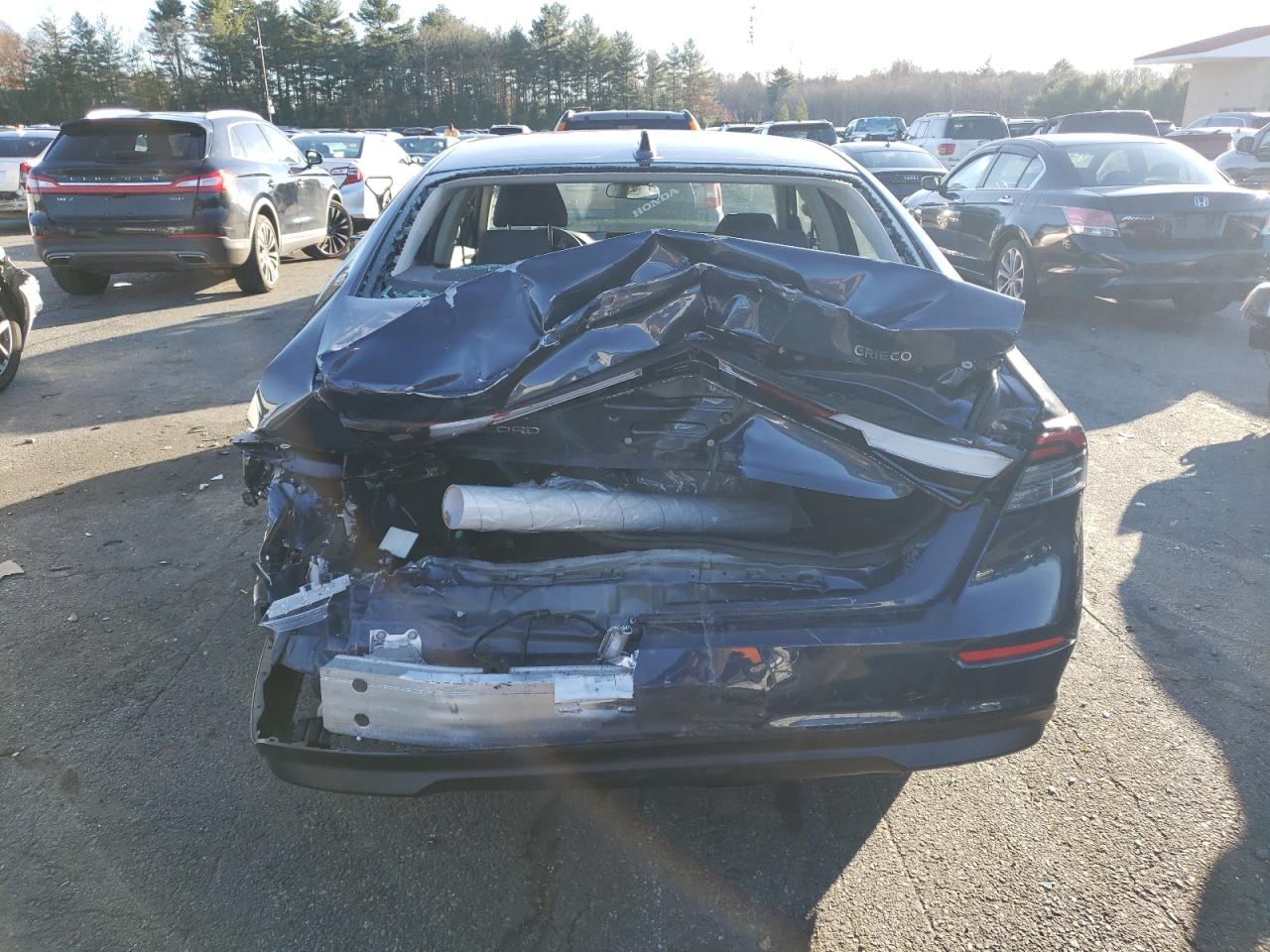 2023 Honda Accord VIN 1HGCY1F3XPA005466 Copart auction photo, rear end damage thumbnail 6